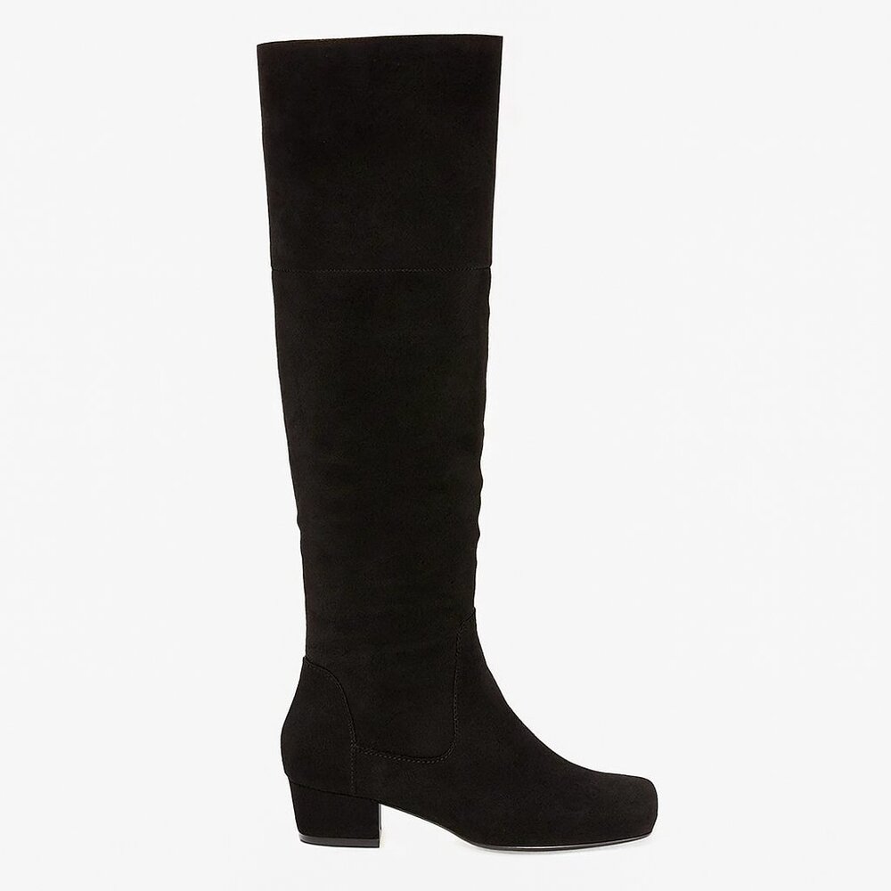 Route 66 Women's CELEB Knee-High Fashion Boot   1 Inch heel Black size 9